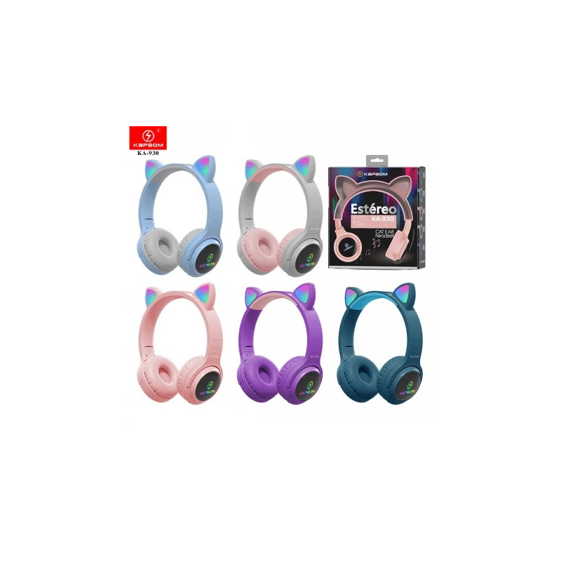 Fone de Ouvido Gatinho Estéreo Bluetooth KAPBOM - KA-930