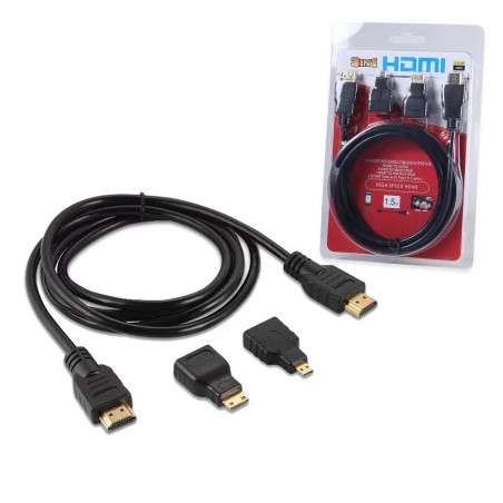 Cabo HDMI 3 em 1 de 1.5m KAPBOM - KAP-HATV