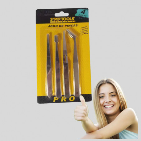Jogo de pinças startools com 4 peças